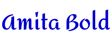 Amita Bold шрифт